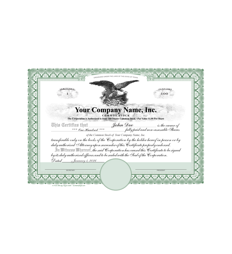 Printed Certificates