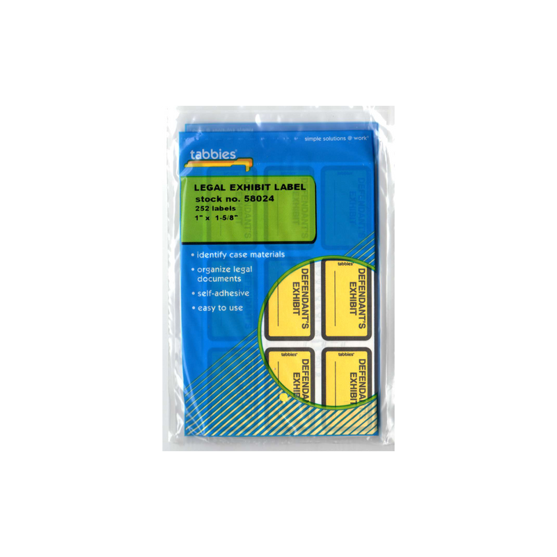 Legal Exhibit Labels