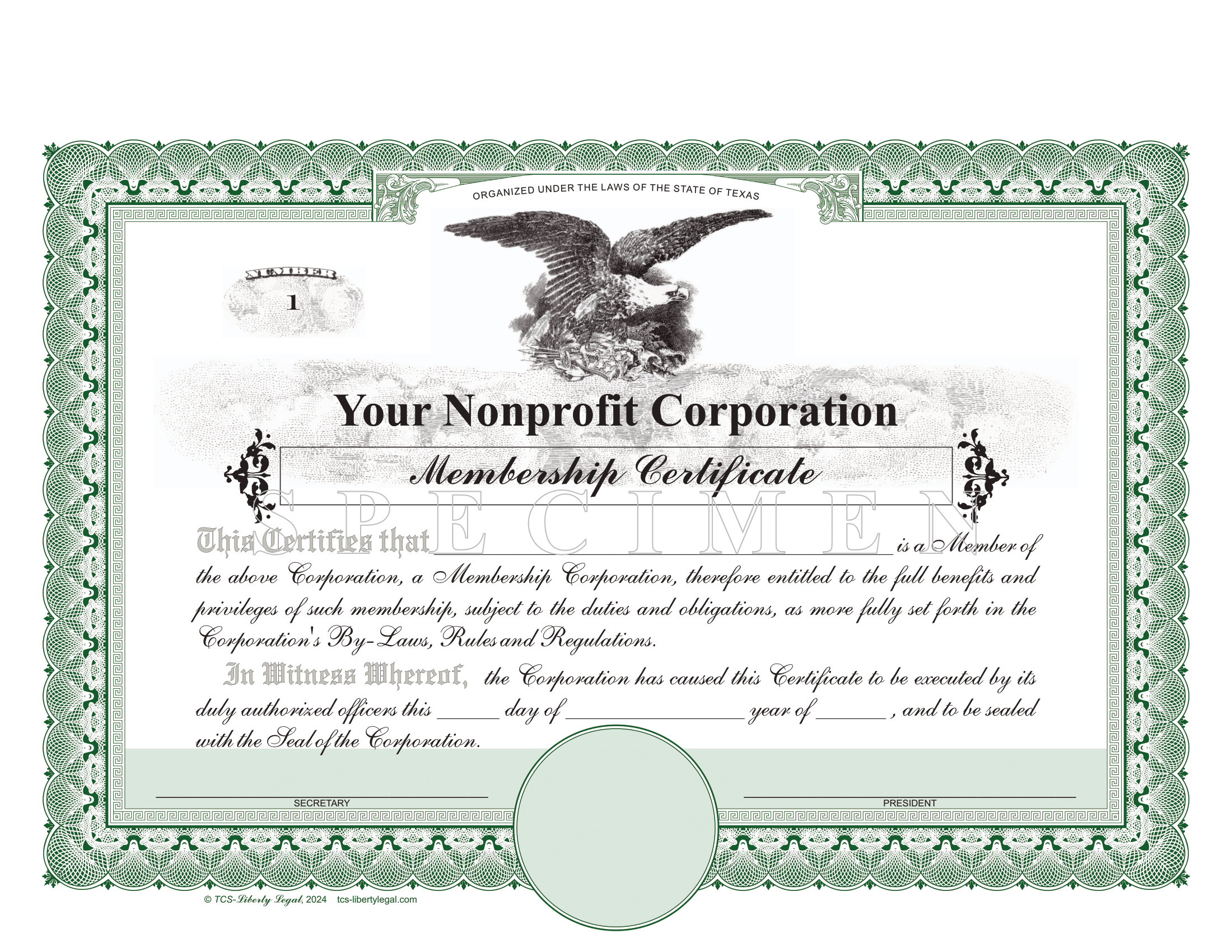 Non Profit Membership Certificates