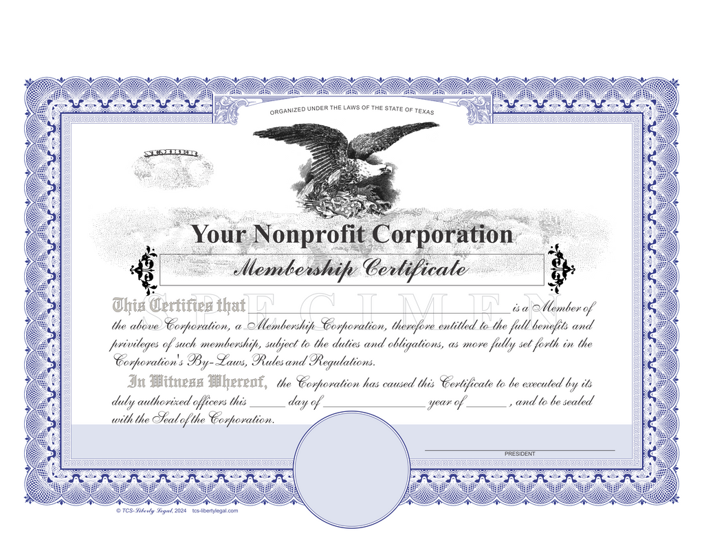 Non Profit Membership Certificates