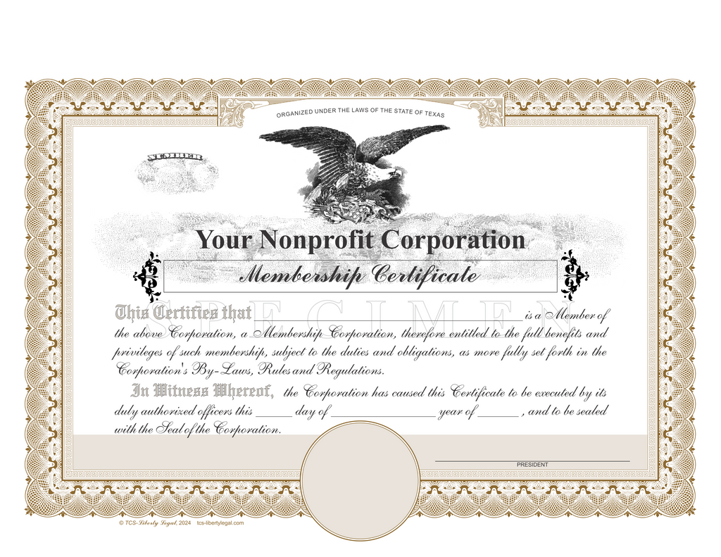 Non Profit Membership Certificates