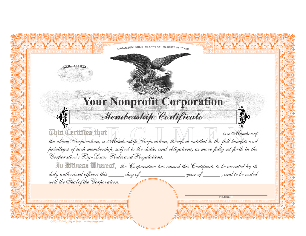 Non Profit Membership Certificates