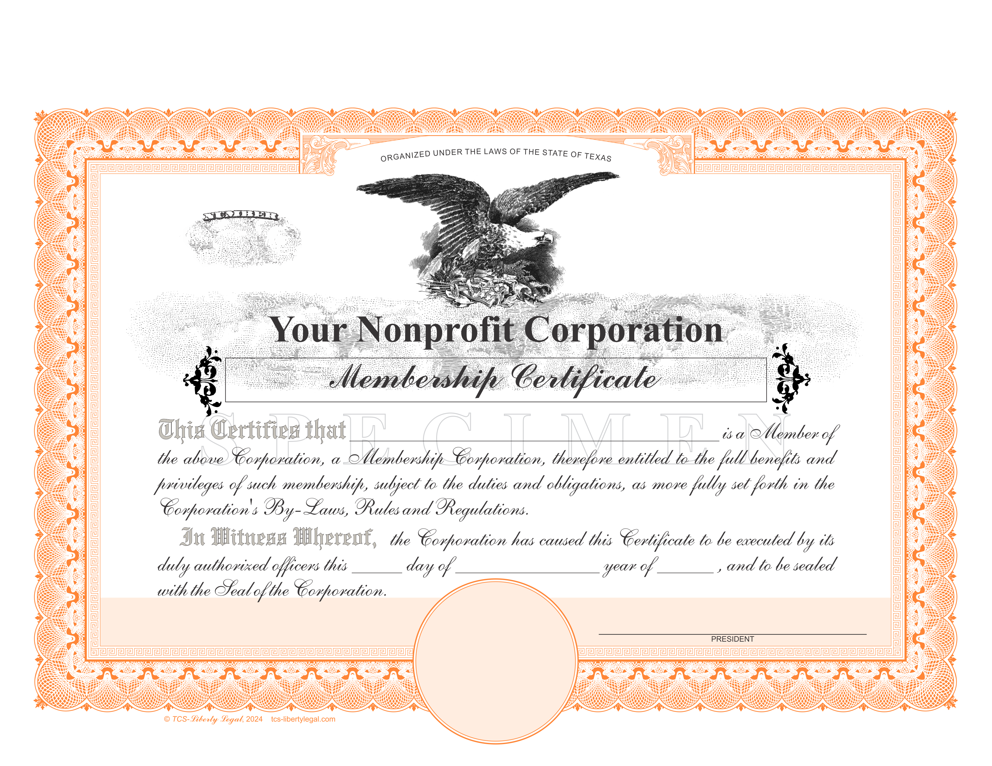 Non Profit Membership Certificates