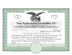 Printed Liberty Legal Eagle Certificates