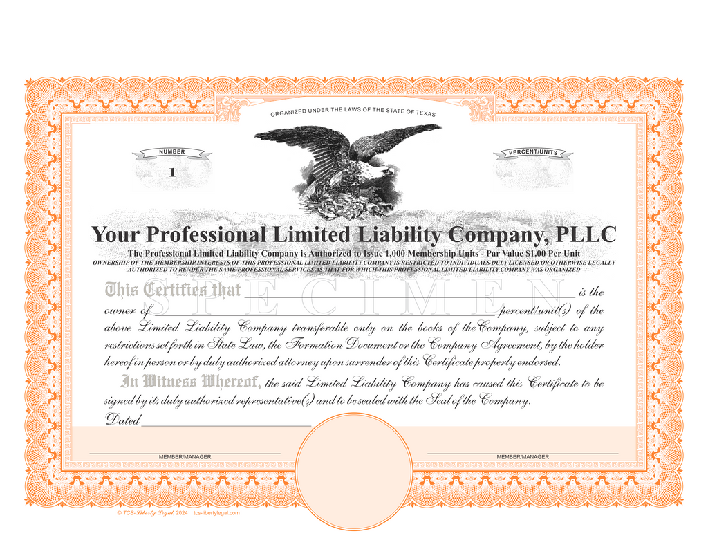 Professional Limited Liability Company Certificates (PLLC)