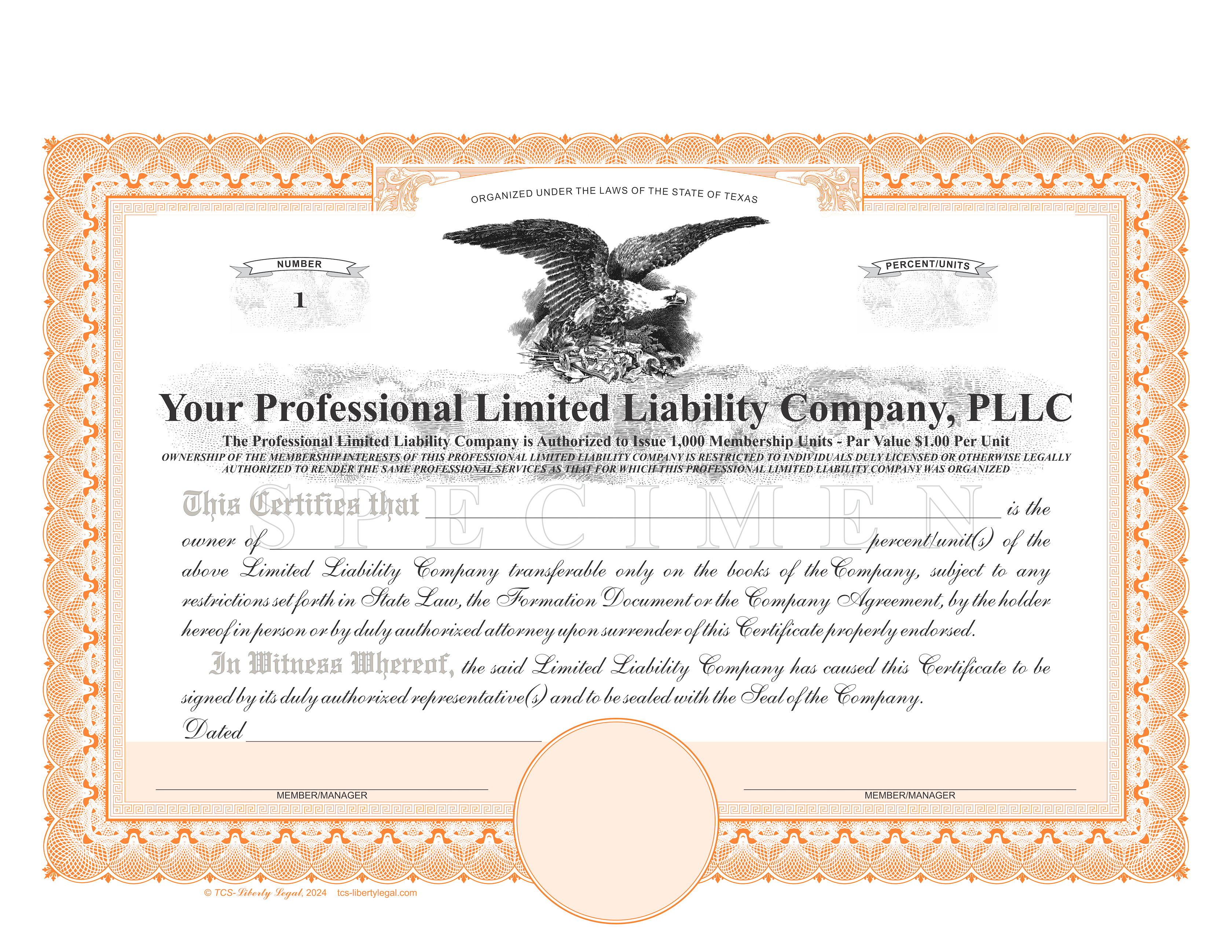 Professional Limited Liability Company Certificates (PLLC)