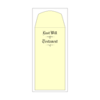 Product #4401 Testament Ledger Will Envelopes Engraved "Last Will and Testament"