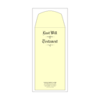 Product #4401 Testament Ledger Will Envelopes Engraved "Last Will and Testament"