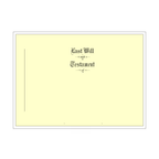 Product #4403 Letter Size Testament Ledger Will Covers