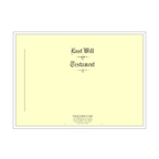 Product #4403 Letter Size Testament Ledger Will Covers