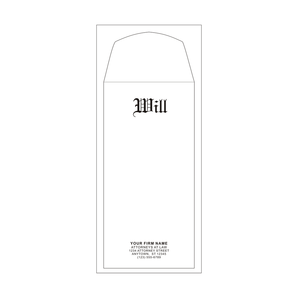 Product #4410 Pebble Finish Will Envelopes Engraved "Will"
