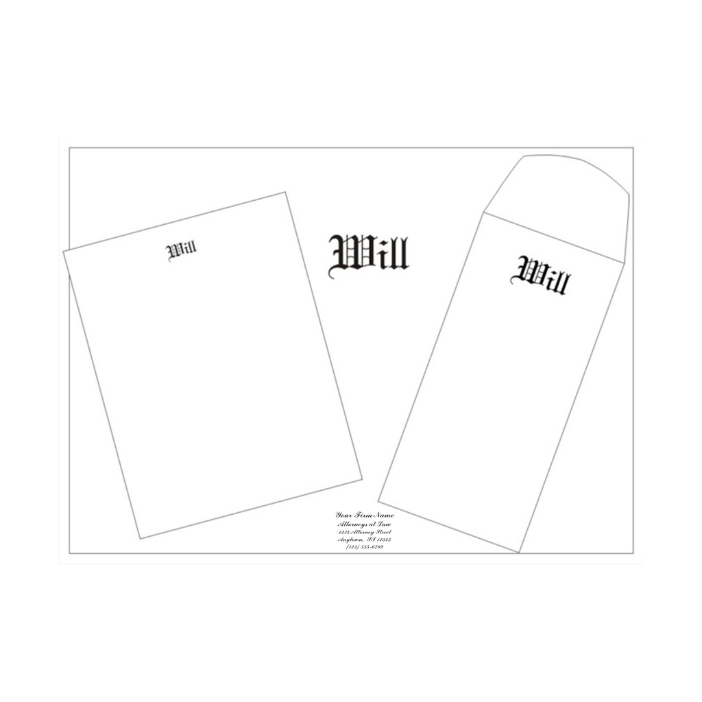 Product #4414 Letter Size Pebble Finish Will Kit Engraved “Will”