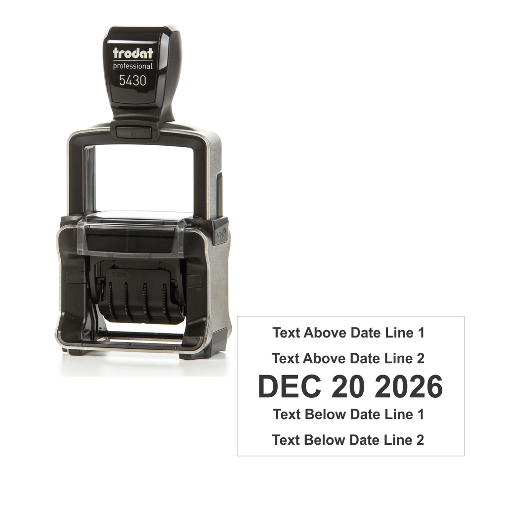 Trodat 5430 Self Inking Dater Stamp