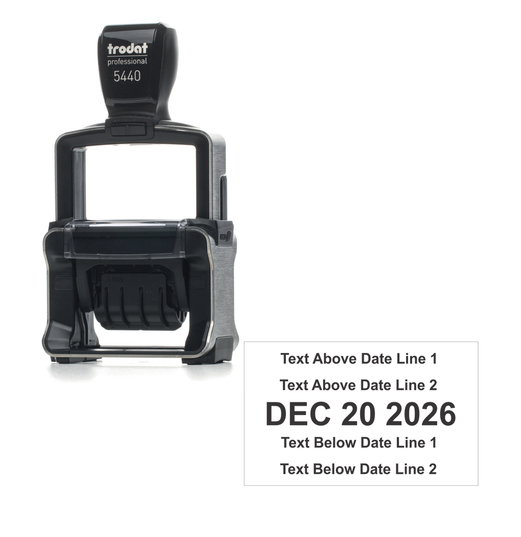 Trodat 5440 Self Inking Dater Stamp