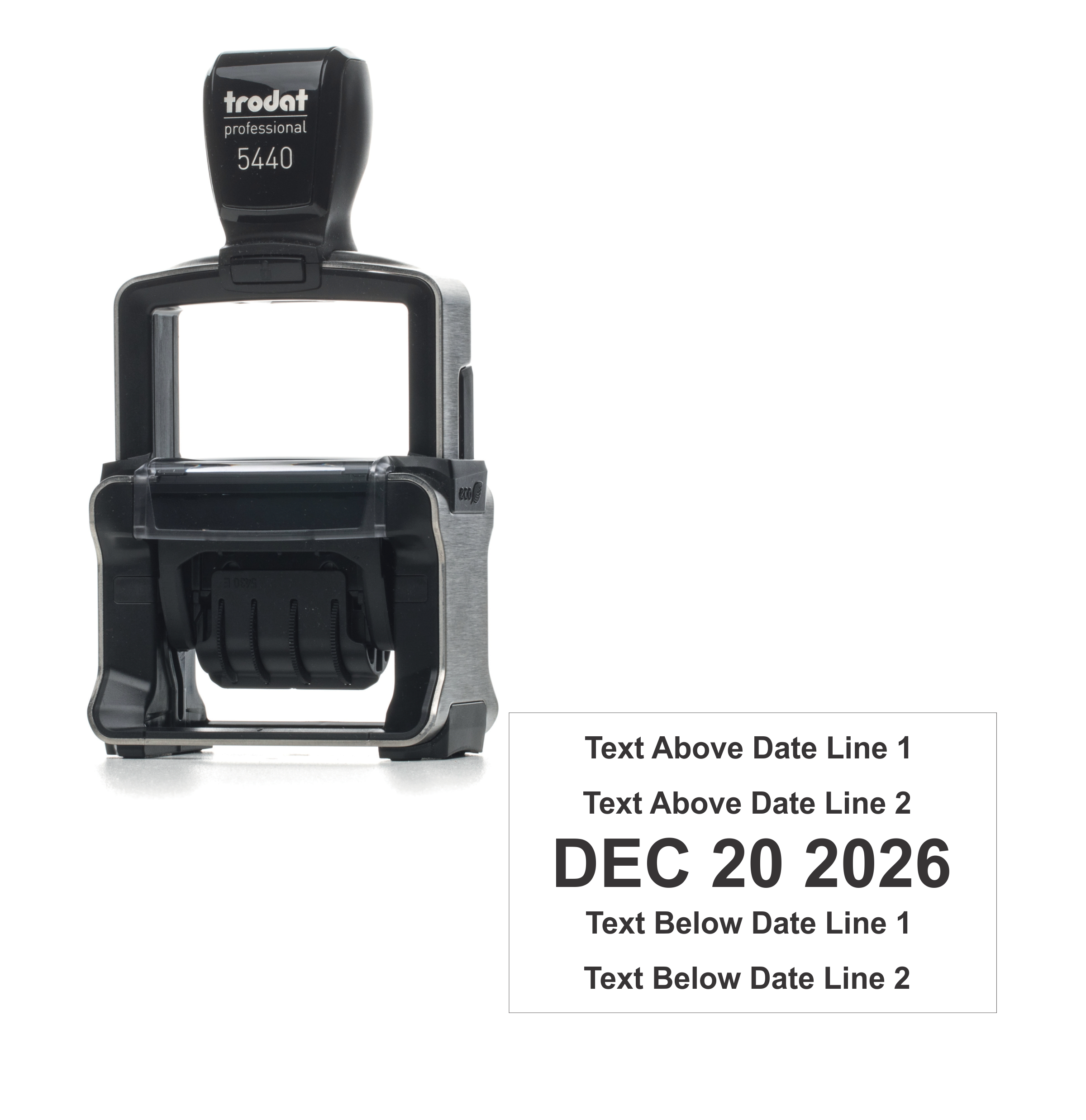 Trodat 5440 Self Inking Dater Stamp