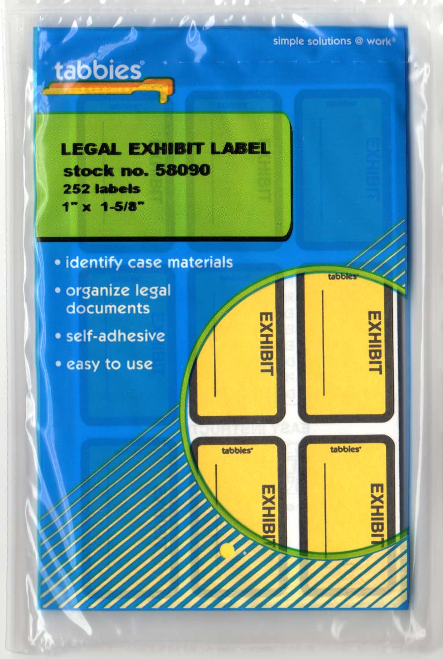 58090 Exhibit Yellow Labels
