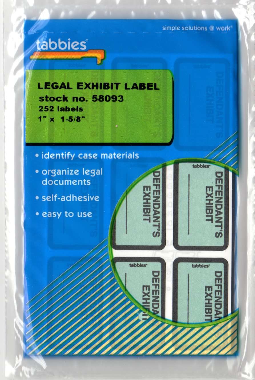 58093 Defendant's Exhibit Blue Labels