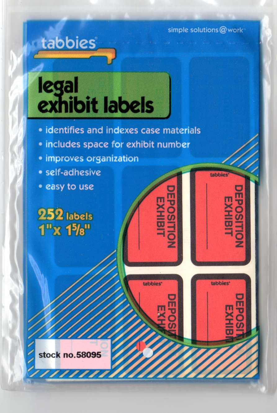 58095 Deposition Exhibit Red Labels