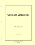 LLC Company Agreement Hardcopy