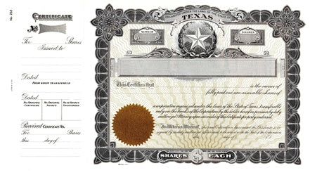 Goes 265 Certificates; Qty. 100