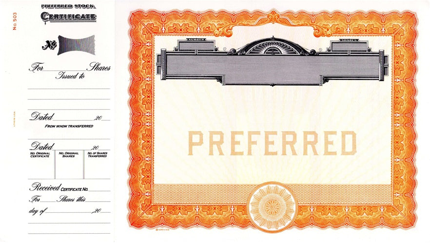 Goes 503 Certificates; Qty. 100