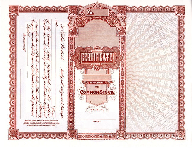 Goes 500 Certificates; 100 Qty.