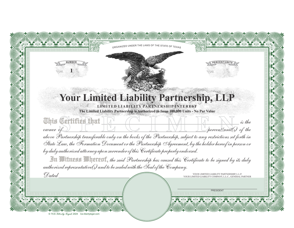 Limited Liability Partnership Certificates (LLP)