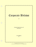 Corporation Minutes & Bylaws Printed Hardcopy