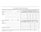 100 Blank Pre-Printed Standard Legend Certificates