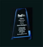 Engraved Wedge Facet Award