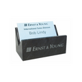 Engraved Black Marble Card Holder