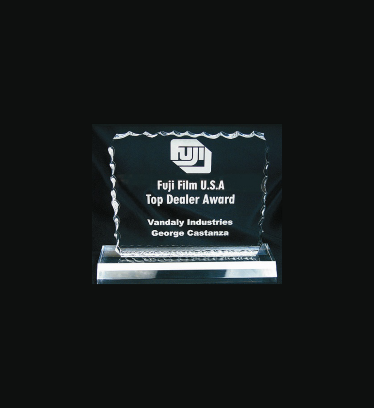 Engraved Cracked Ice Award