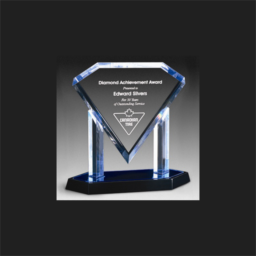 Engraved Diamond Plaque Award