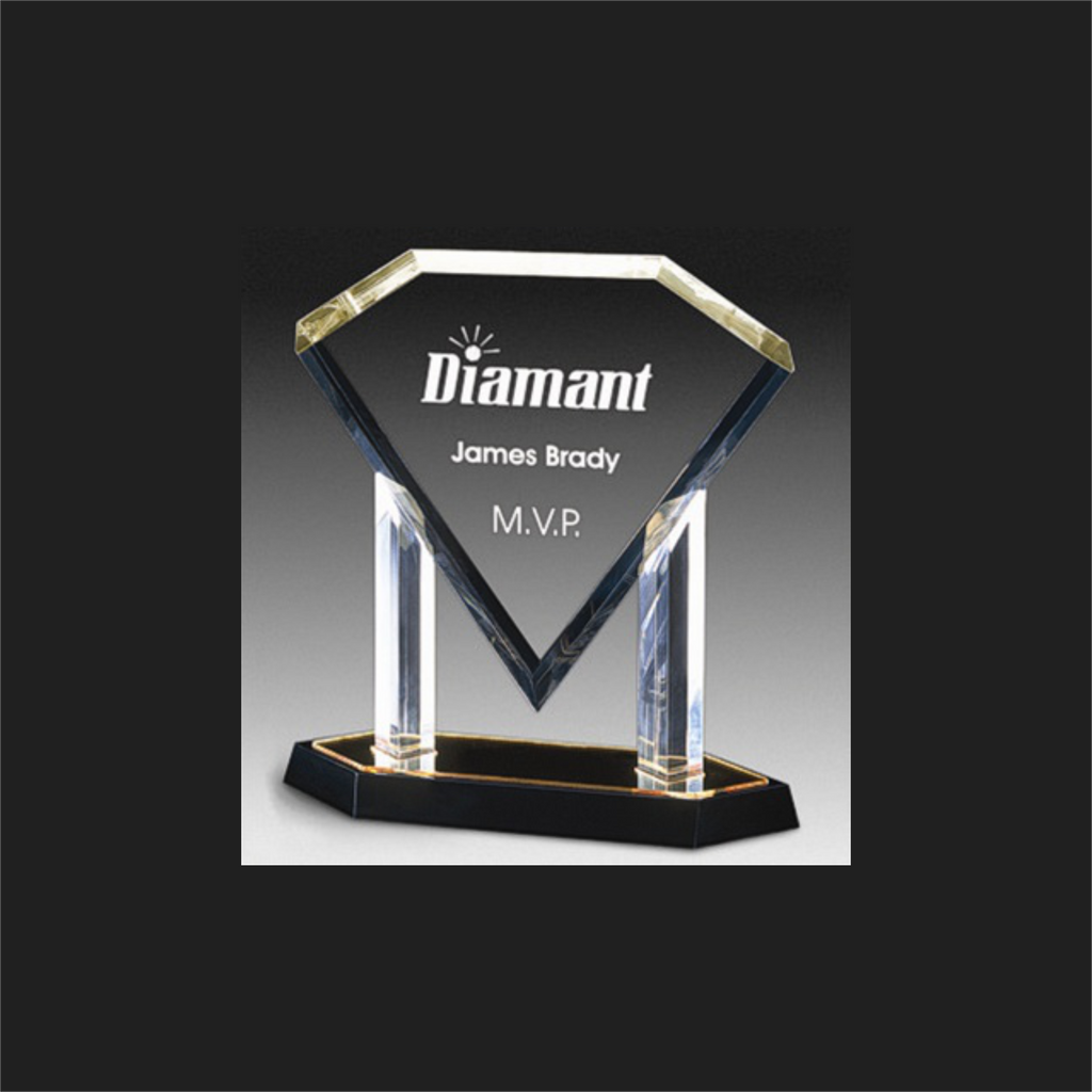 Engraved Diamond Plaque Award
