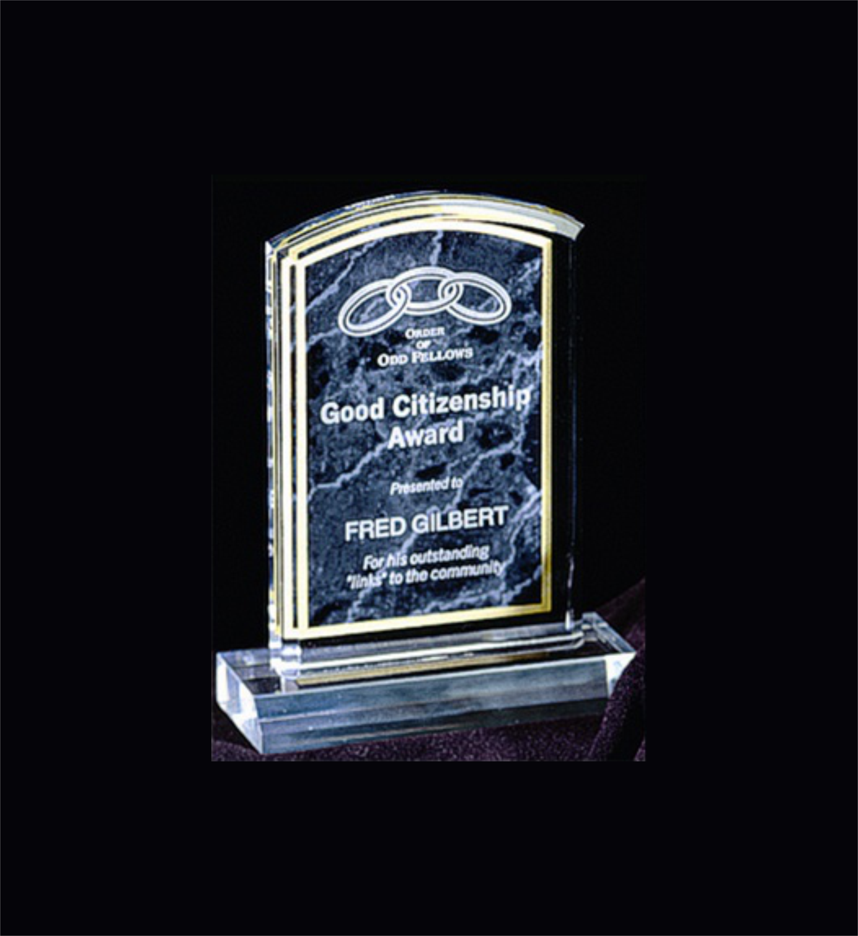 Engraved Marble Image Award