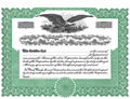 BL Green Corporate Stock Certificates with Eagle – Standard Legend (Pack of 20)