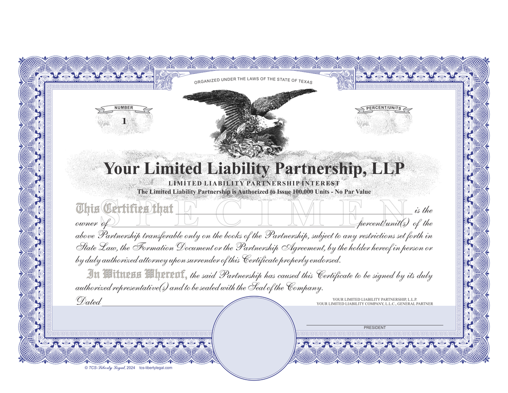 Limited Liability Partnership Certificates (LLP)