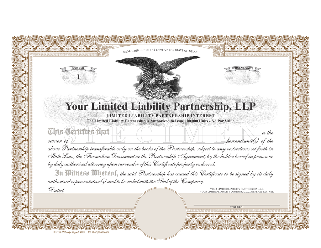 Limited Liability Partnership Certificates (LLP)