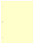 25% Rag Cotton Archive Quality Security Paper; 3 Hole Drilled