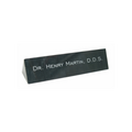 Engraved Black Marble Desk Name Bar