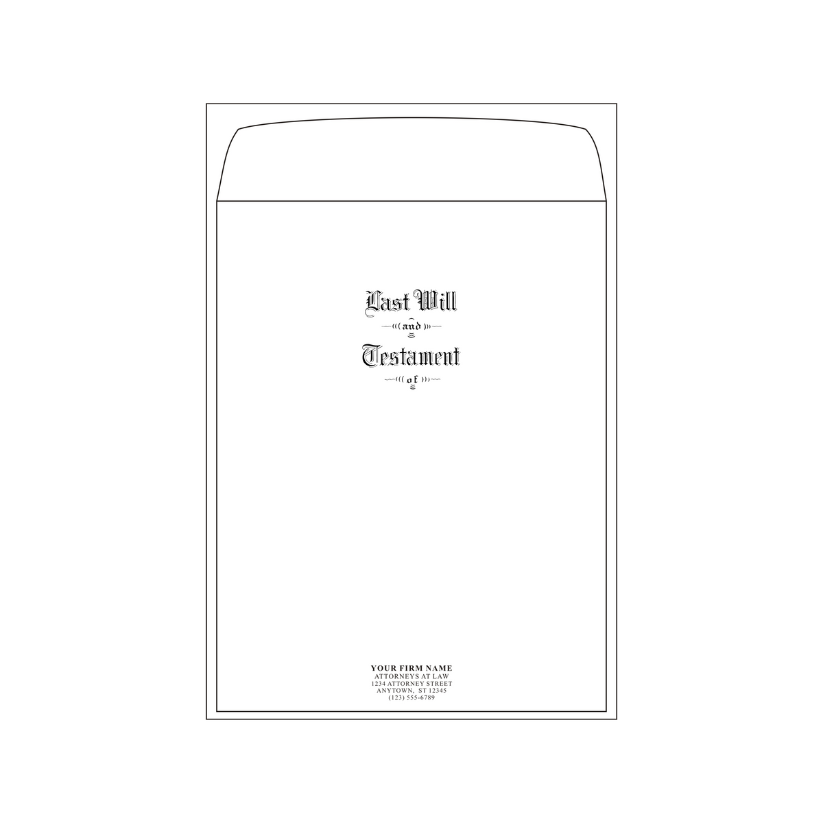 Product #4439 Oversized Pebble Finish Will Envelopes