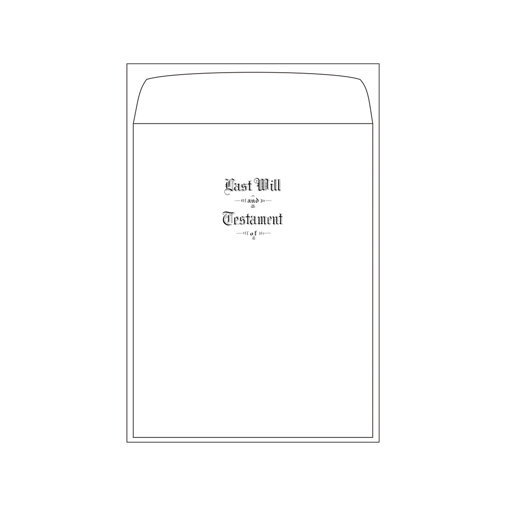 Product #4439 Oversized Pebble Finish Will Envelopes